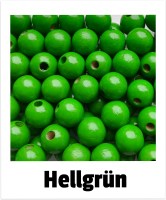 Holzperlen 12mm hellgrün